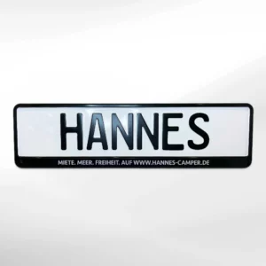 Hannes Camper Kennzeichenhalterung
