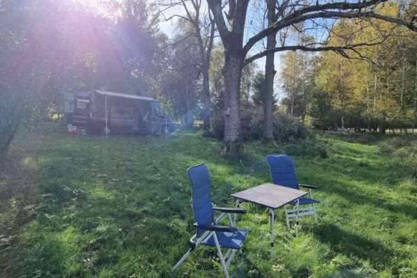 Wohnmobil mieten Halle: mit dem Camper gemütlich zwischen den Bäumen